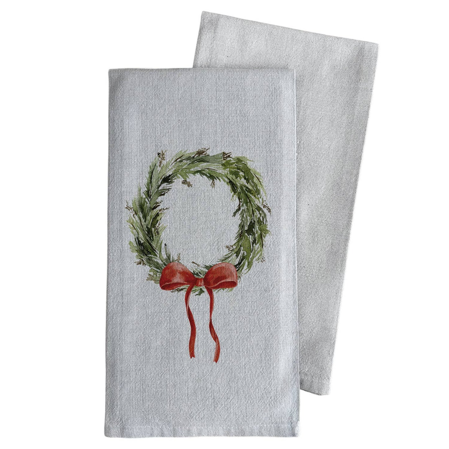 Christmas Wreath Tea Towel