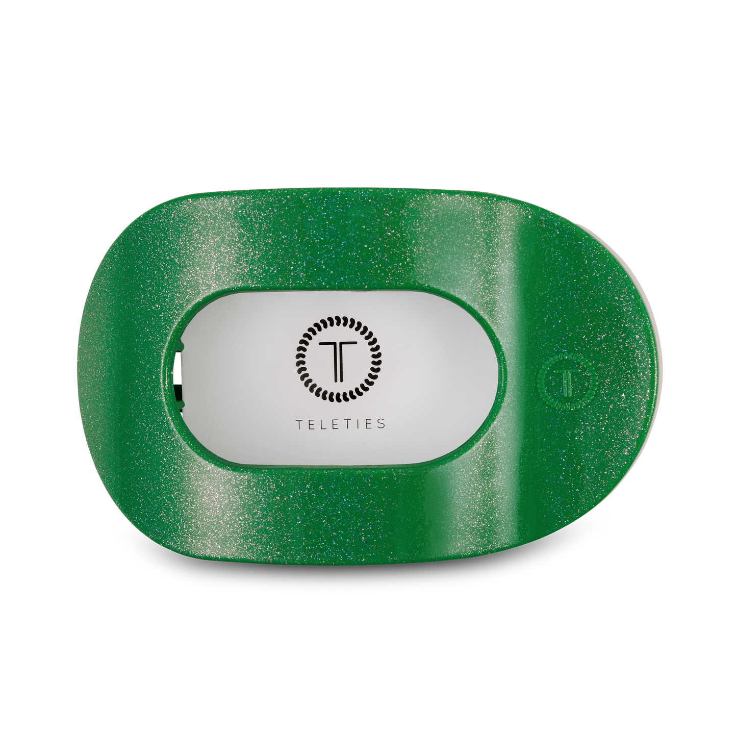 Round Flat Hair Clip | Large | Shamrock Shimmer