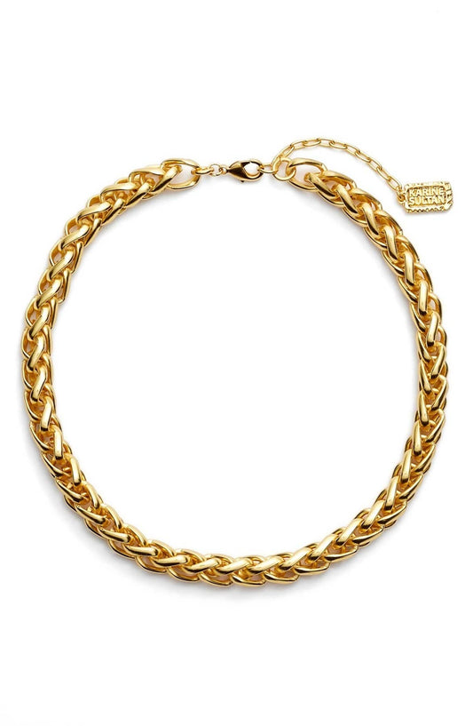 Trendy Braided Link Chain Necklace for Women