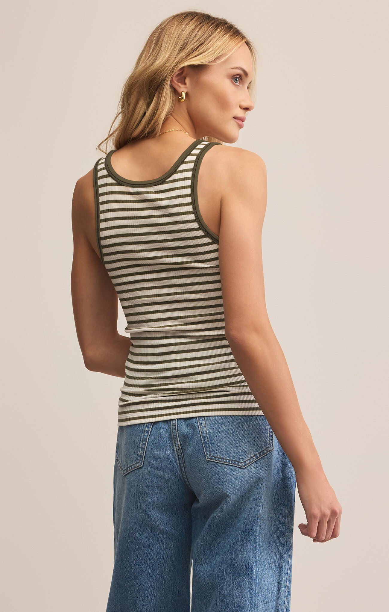 Z Supply Classic Striped Scoop Tank