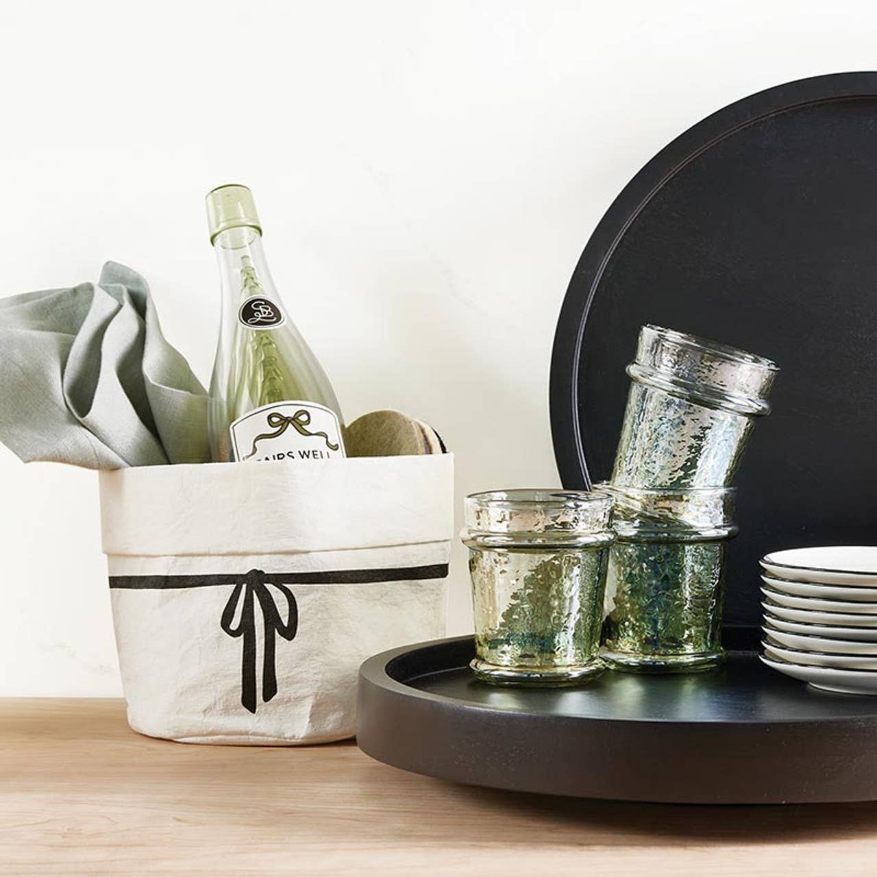 Washable Paper Pouches - Large - Bow