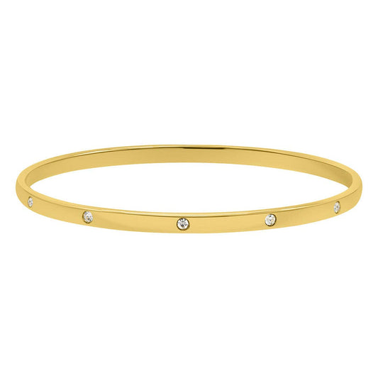 Tarnish Resistant 14k Gold Plated Bangle Stacker