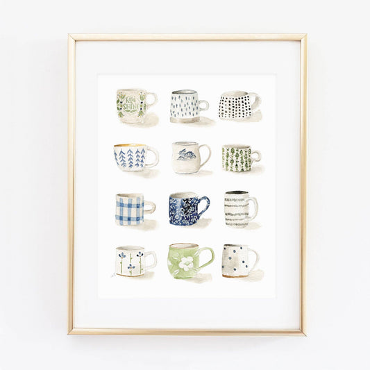 Mugs art print