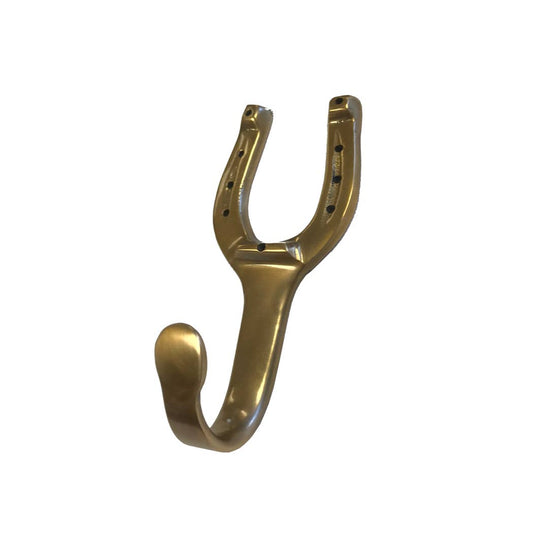 Antiqued Brass Horse Shoe Hook Hanger