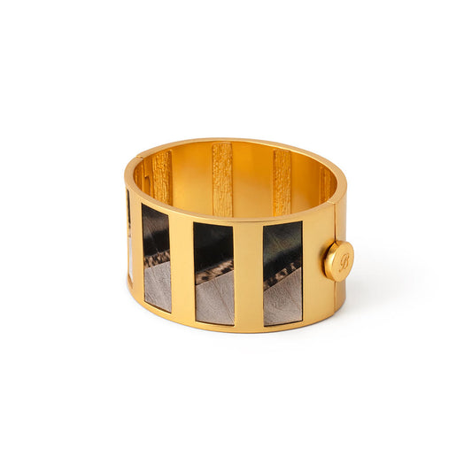 Brackish Nia Striped Hinge Cuff