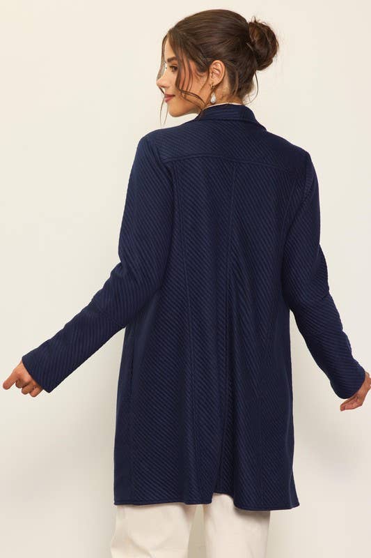 Open Front Quilted Jacket