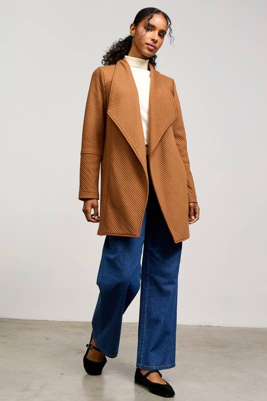 Open Front Quilted Jacket