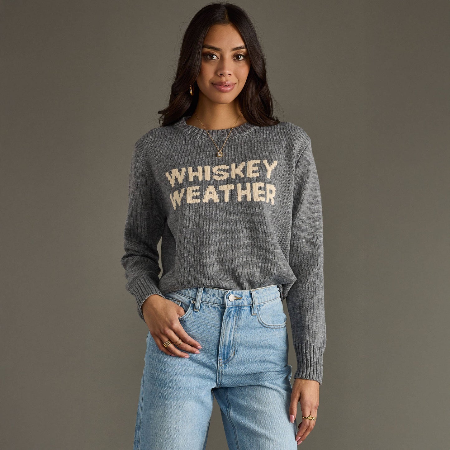 Gray Whiskey Weather Sweater *