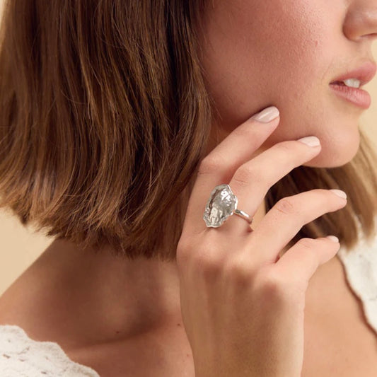 Brackish HAMPTON PARK RHODIUM PLATED RING