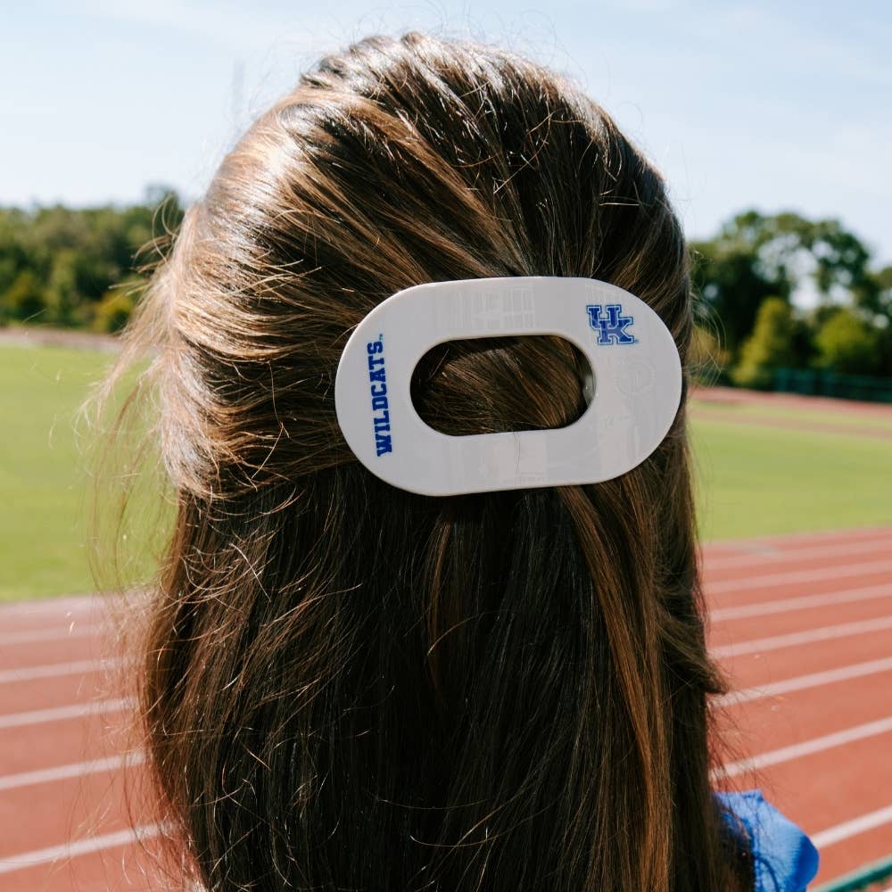 Flat Round Hair Clip | Medium | Go Big Blue!