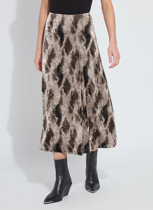 Lysse Dominique St velvet pleated skirt