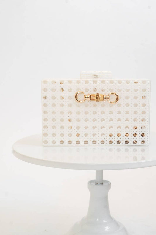White Breakers Clutch