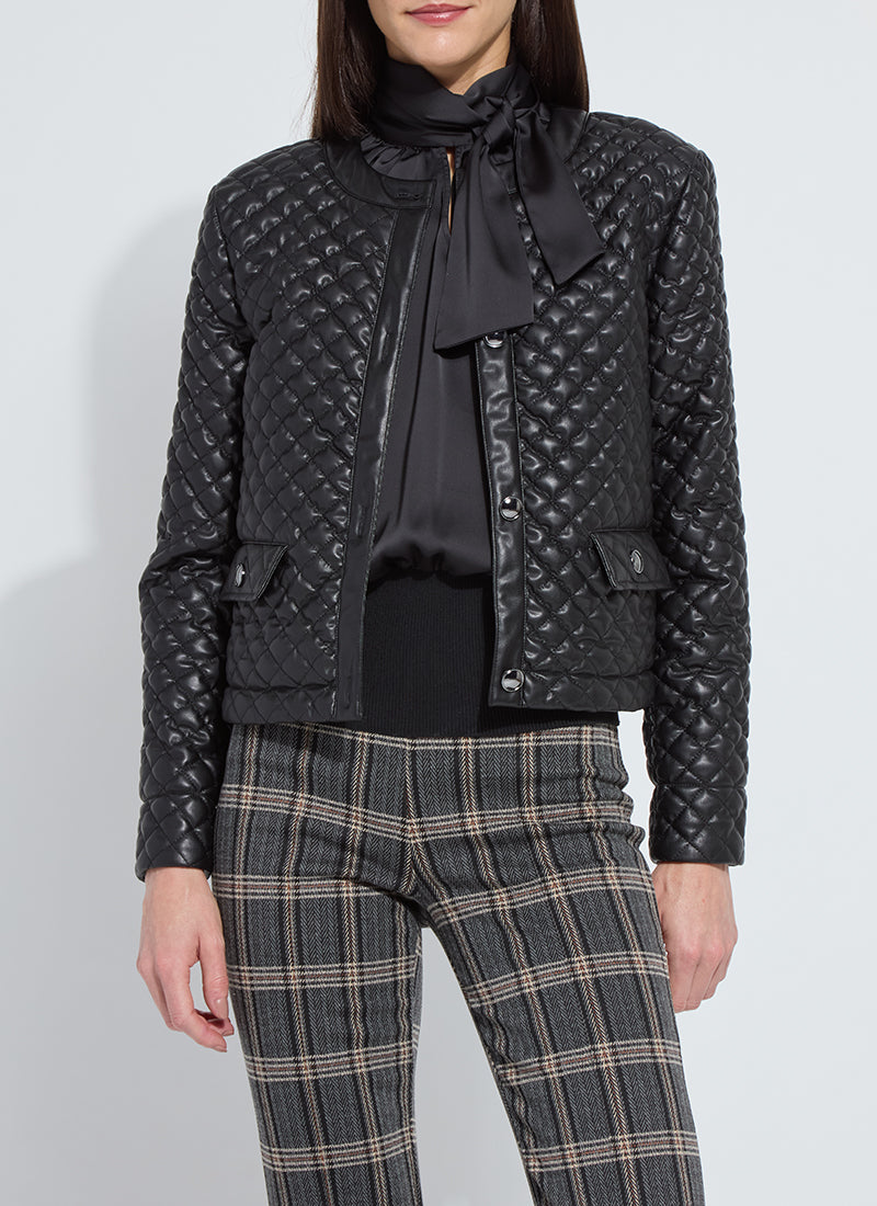 Lysse Aurelle Quilted Vegan Leather Jacket