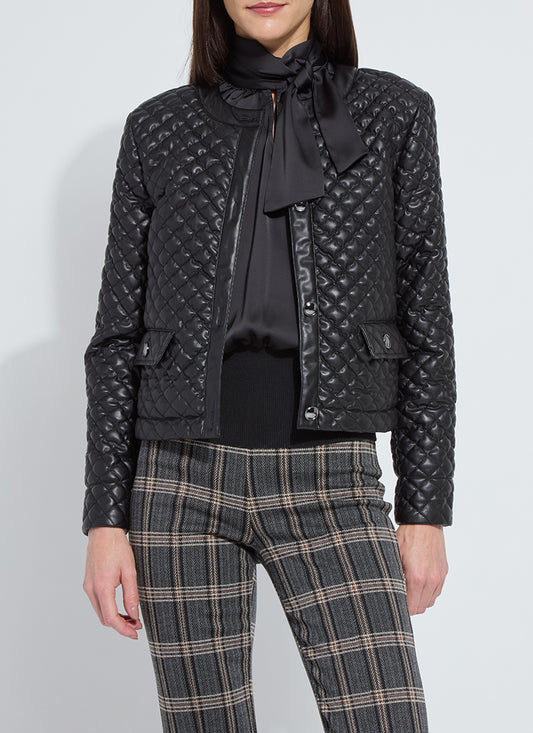 Lysse Aurelle Quilted Vegan Leather Jacket