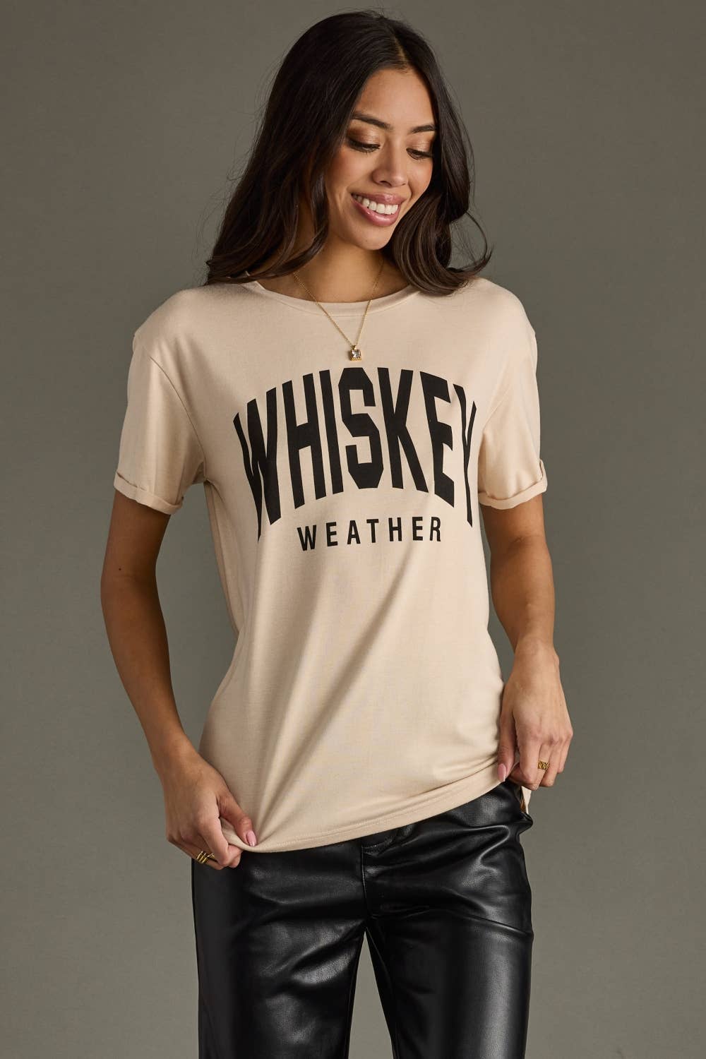 Tan Whiskey Weather Tee*
