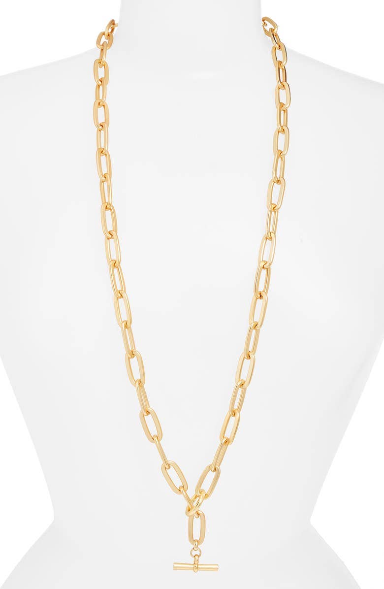 Bold Thick Link Long Chain Necklace