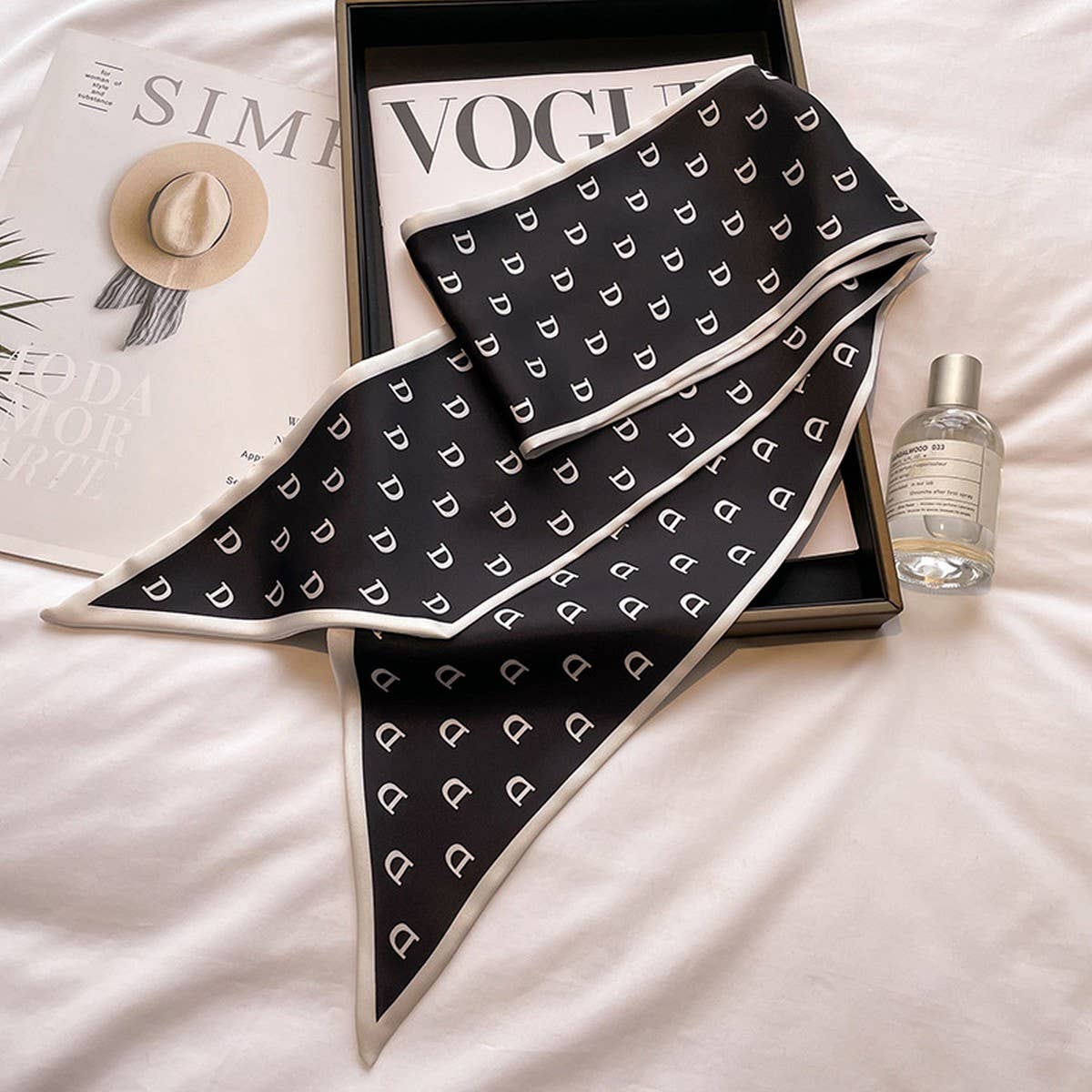 Women’s Long Silk Scarf – Stylish Neck Accessory_CWASC03144