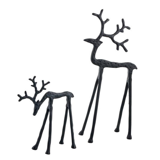 Black Iron Deers - Set of 2