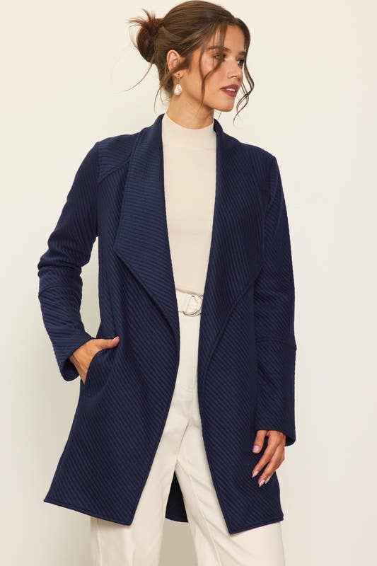 Open Front Quilted Jacket