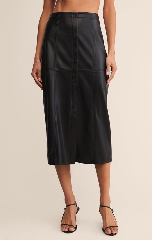 Z Supply Refine Faux Leather Skirt