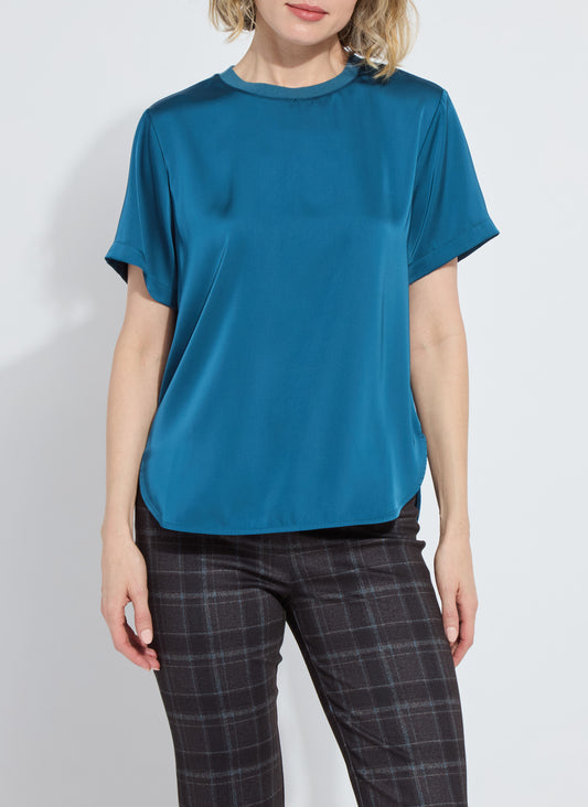 Lysse Aline crewneck mix media top