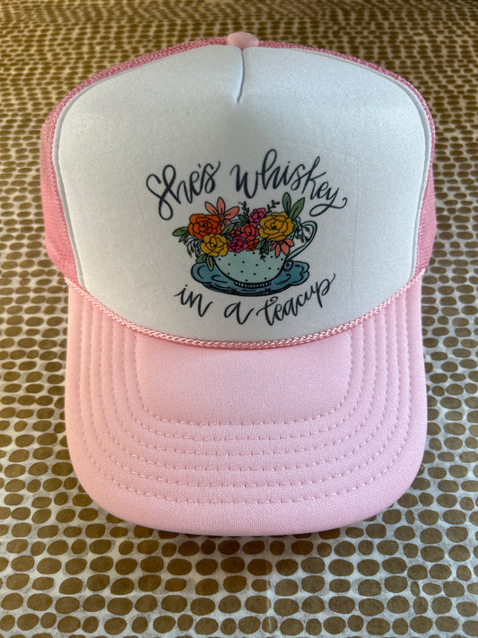 DBR Whiskey in a Tea Cup Trucker Hat