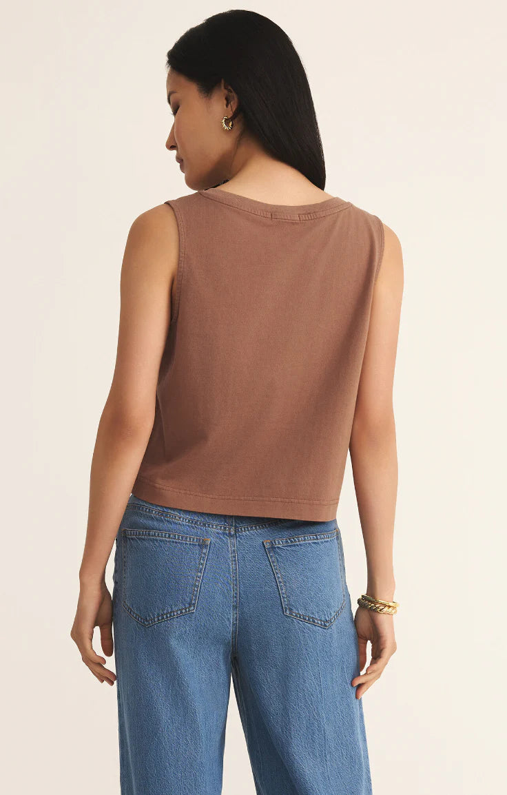 Z Supply Sloane V-Neck - Teakwood