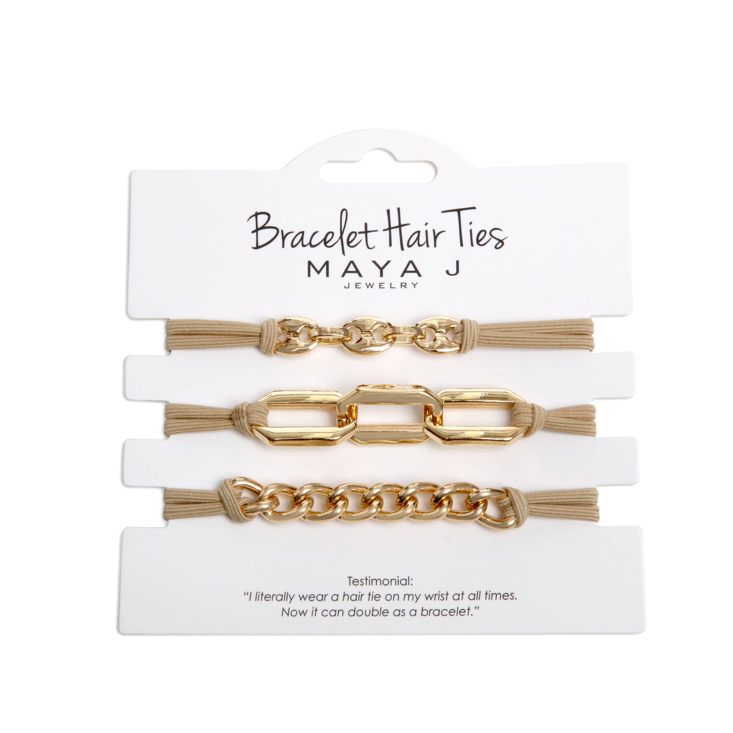 2-in-1 Bracelet Hair Tie Sets - Classic