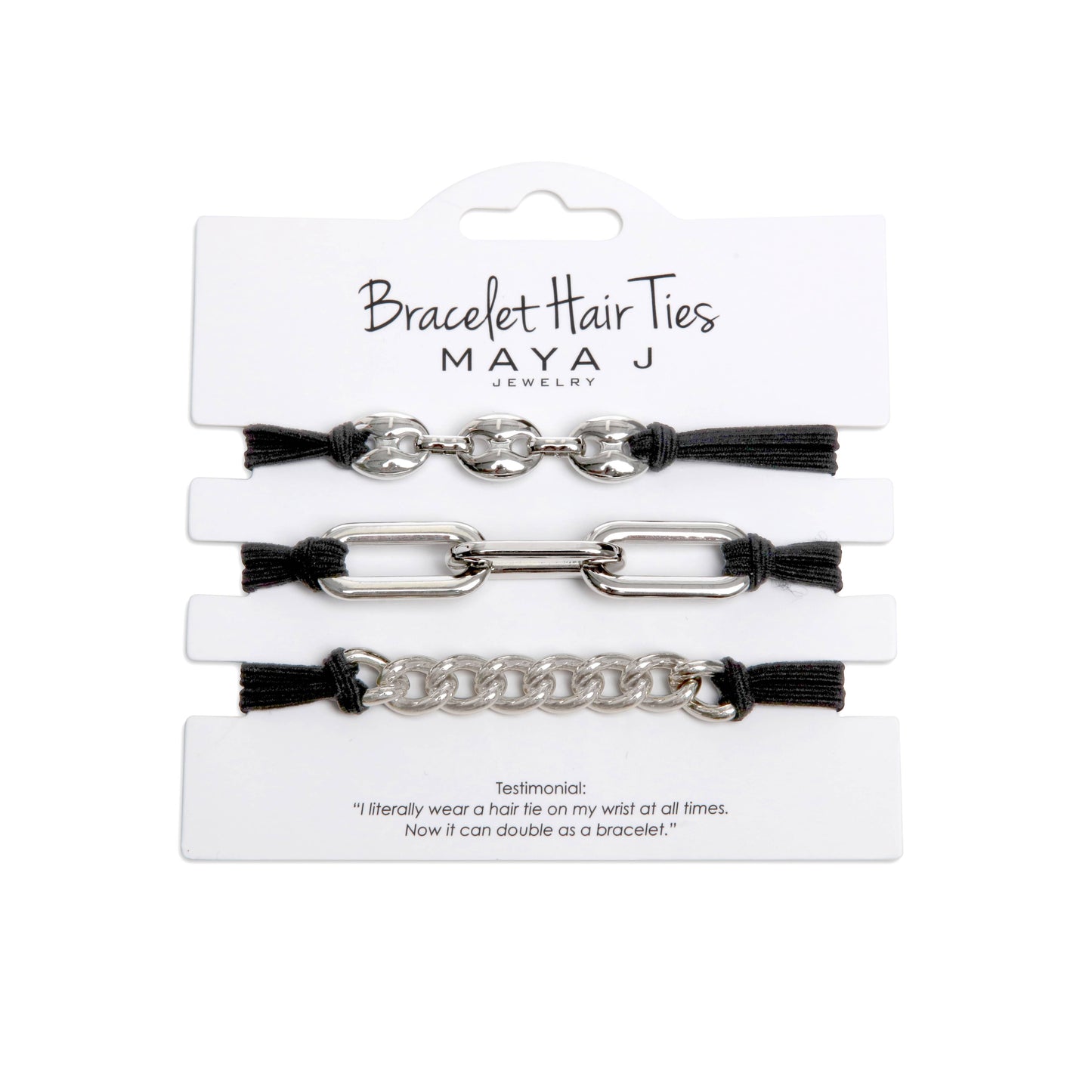 2-in-1 Bracelet Hair Tie Sets - Classic