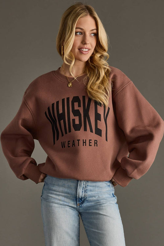 Brown Whiskey Weather Sweatshirt