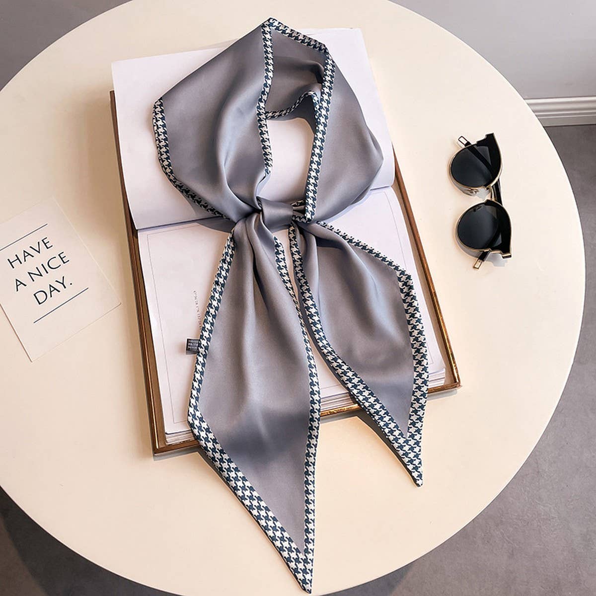 Women’s Long Silk Scarf – Stylish Neck Accessory_CWASC03144