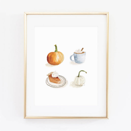 Pumpkin season art print