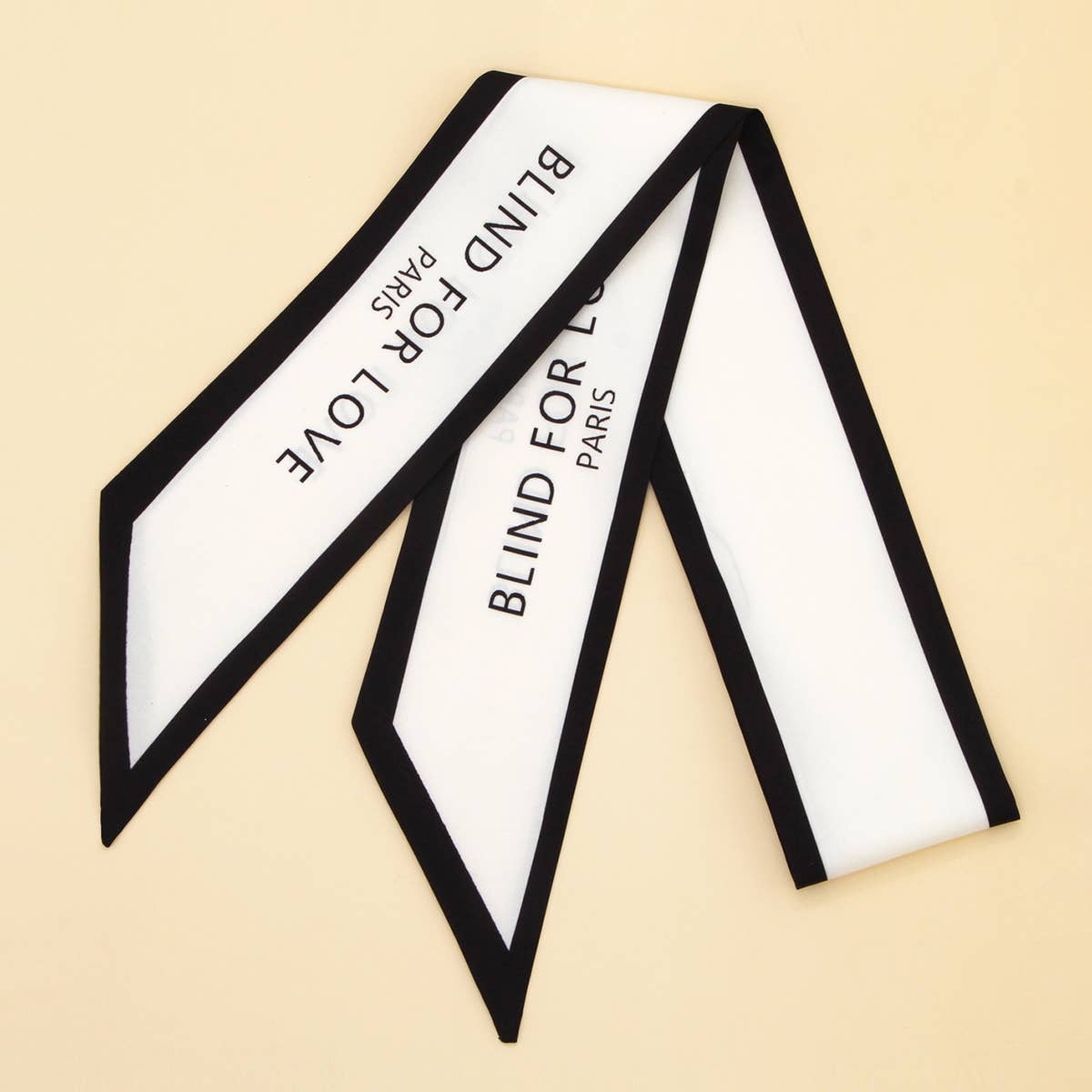 Elegant Floral Scarf - Hair Ribbon & Bag Accessory_CWASC0073