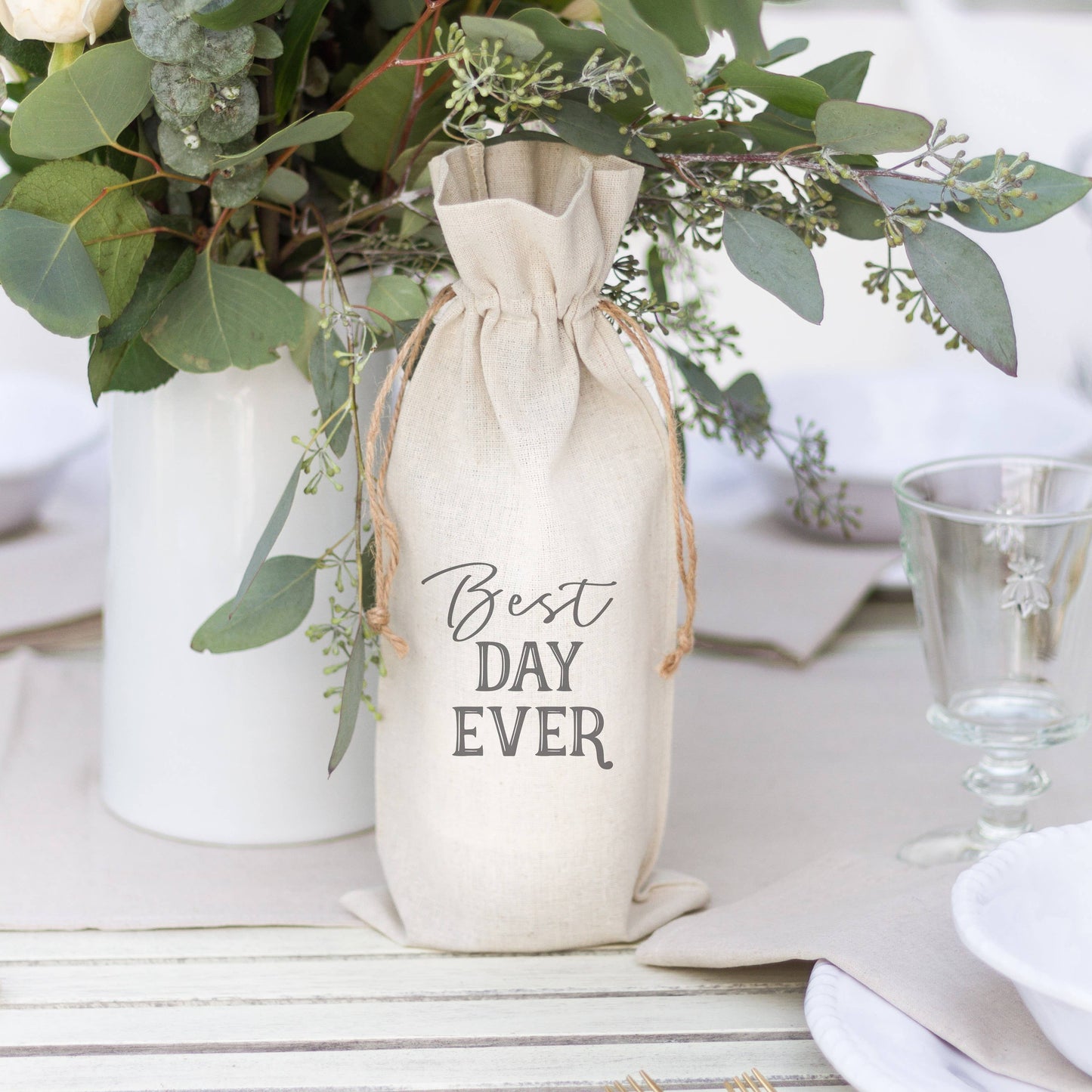 Best Day Ever Wine Bag