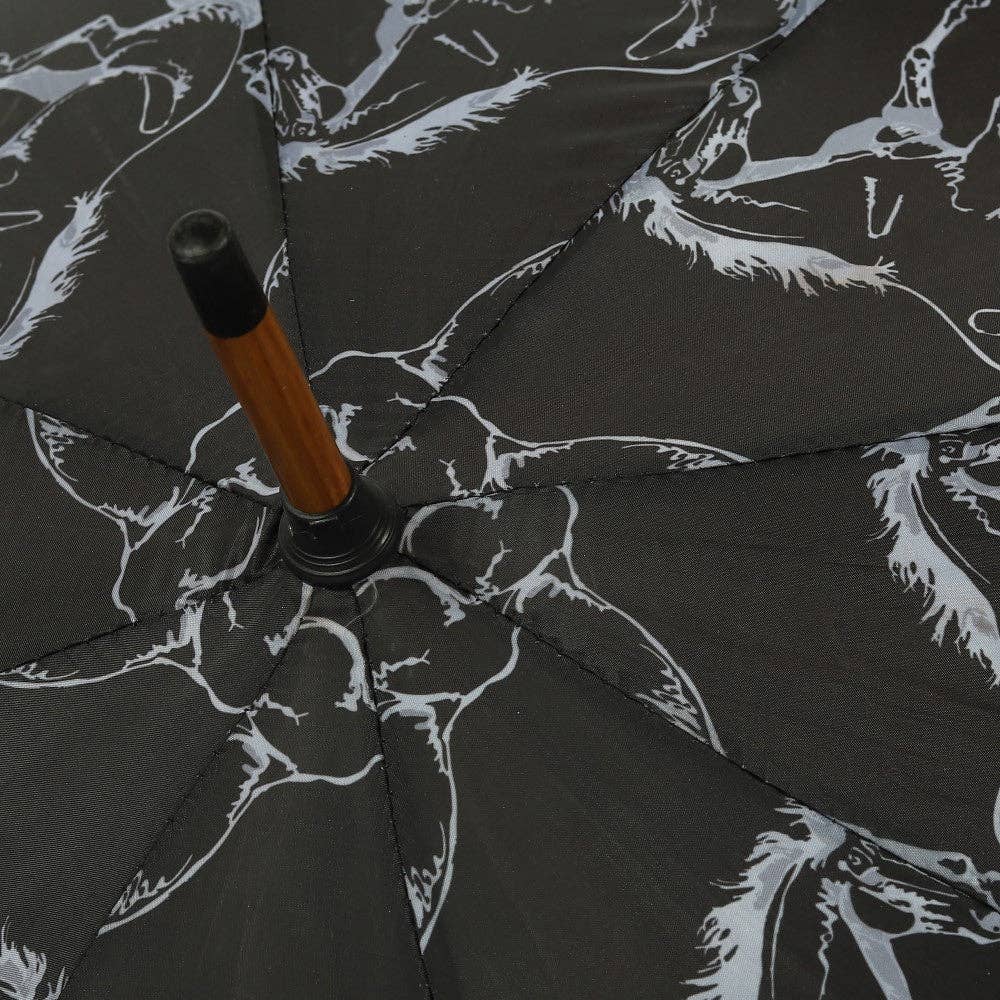 AWST Int'l Lila Linear Horses Umbrella