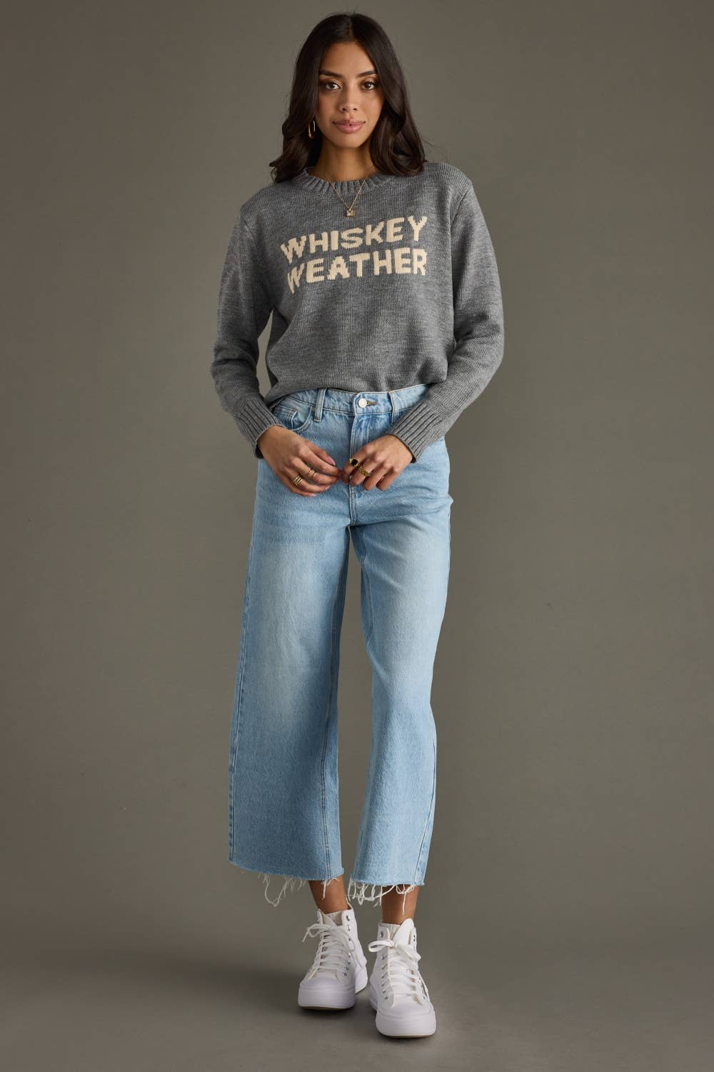Gray Whiskey Weather Sweater *
