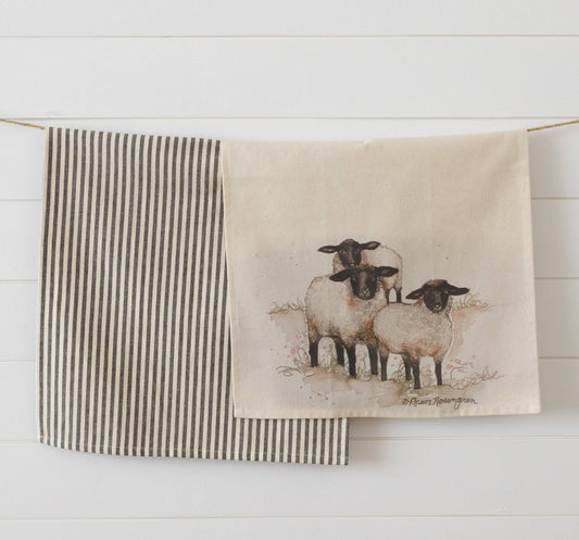 Tea Towels - Sheep (Pk/02 Ast)