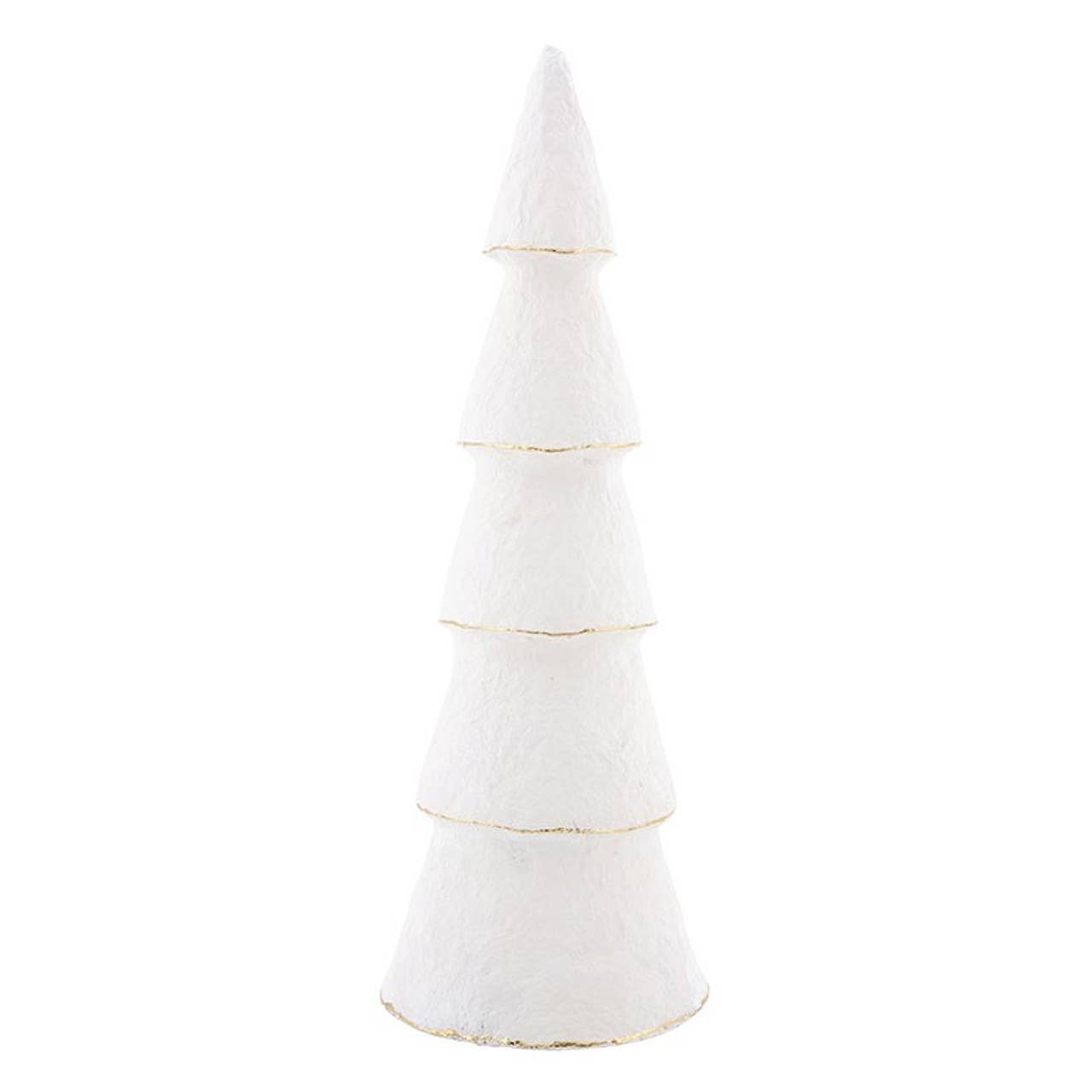 Paper-Mache Trees - Ivory - Set of 3