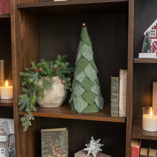18" GREEN FELT TREE