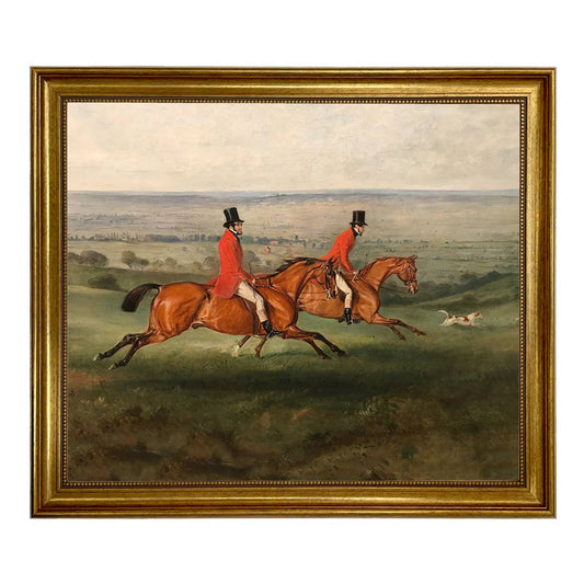 Across the Meadow Framed Oil Painting Print on Canvas