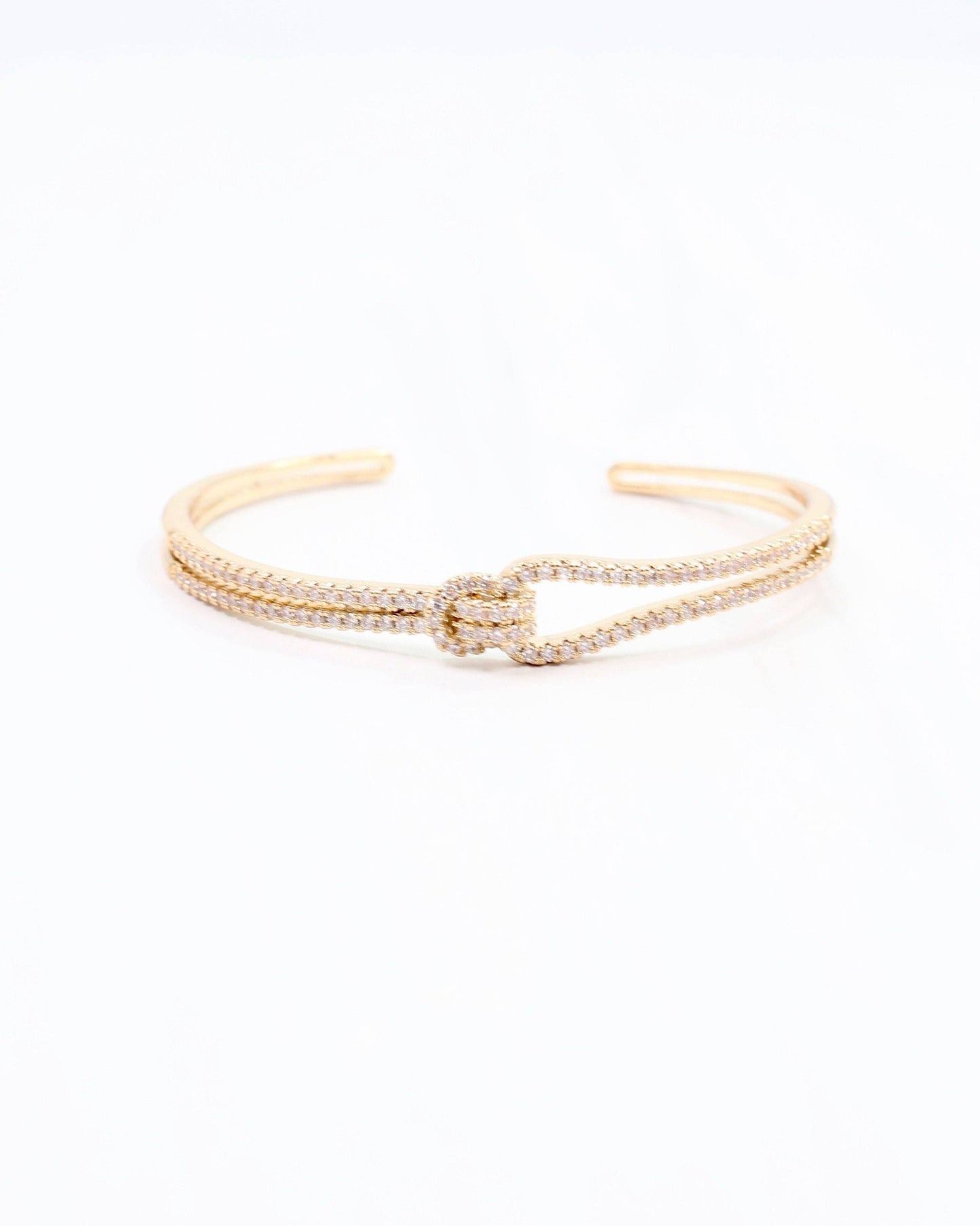 Krissy CZ Cuff Bracelet Gold