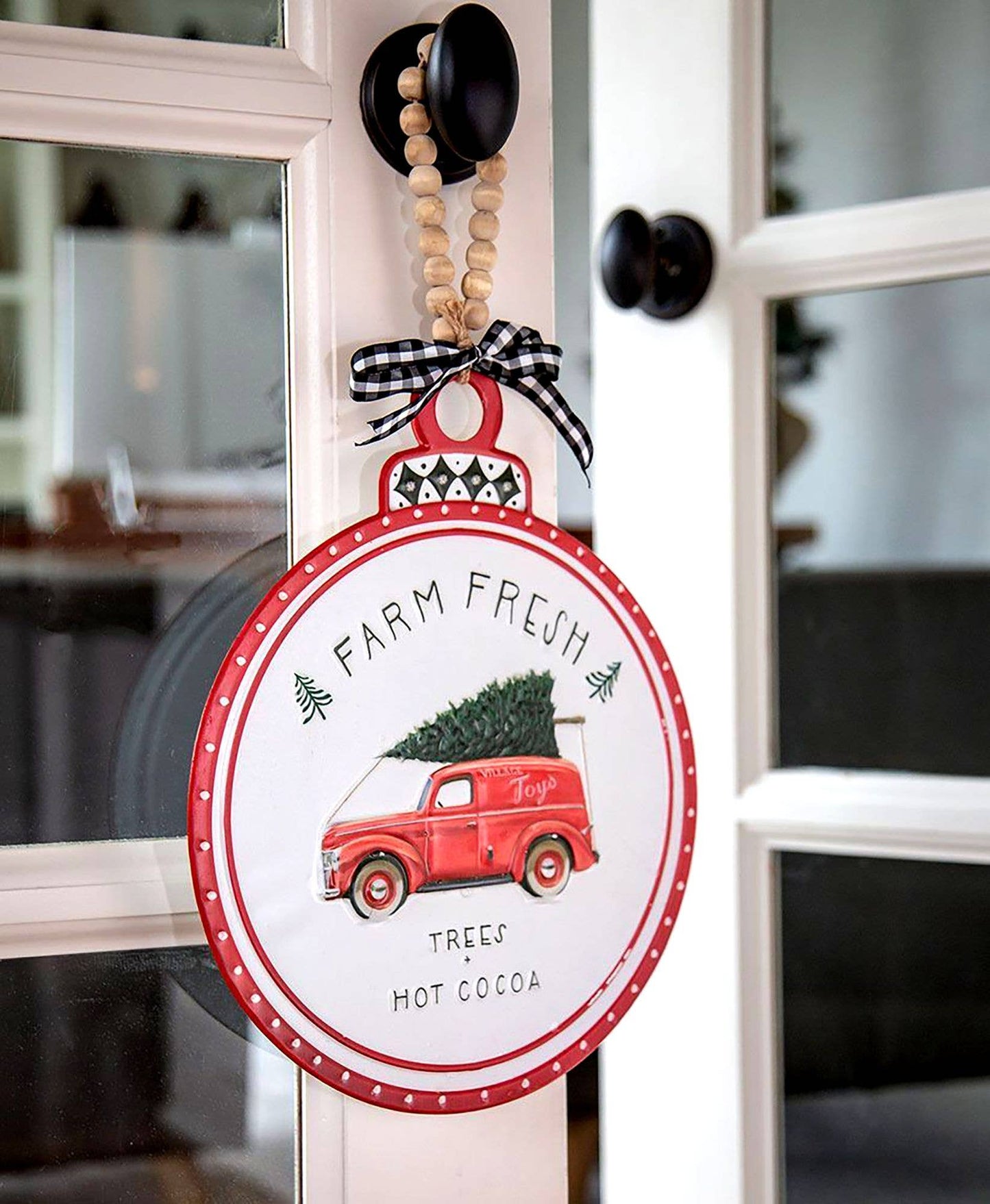 Farm Fresh Village Toys Metal Sign