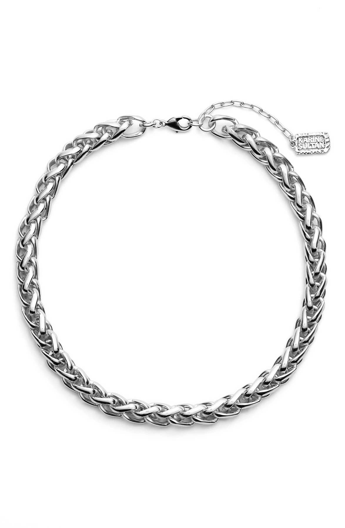 Trendy Braided Link Chain Necklace for Women