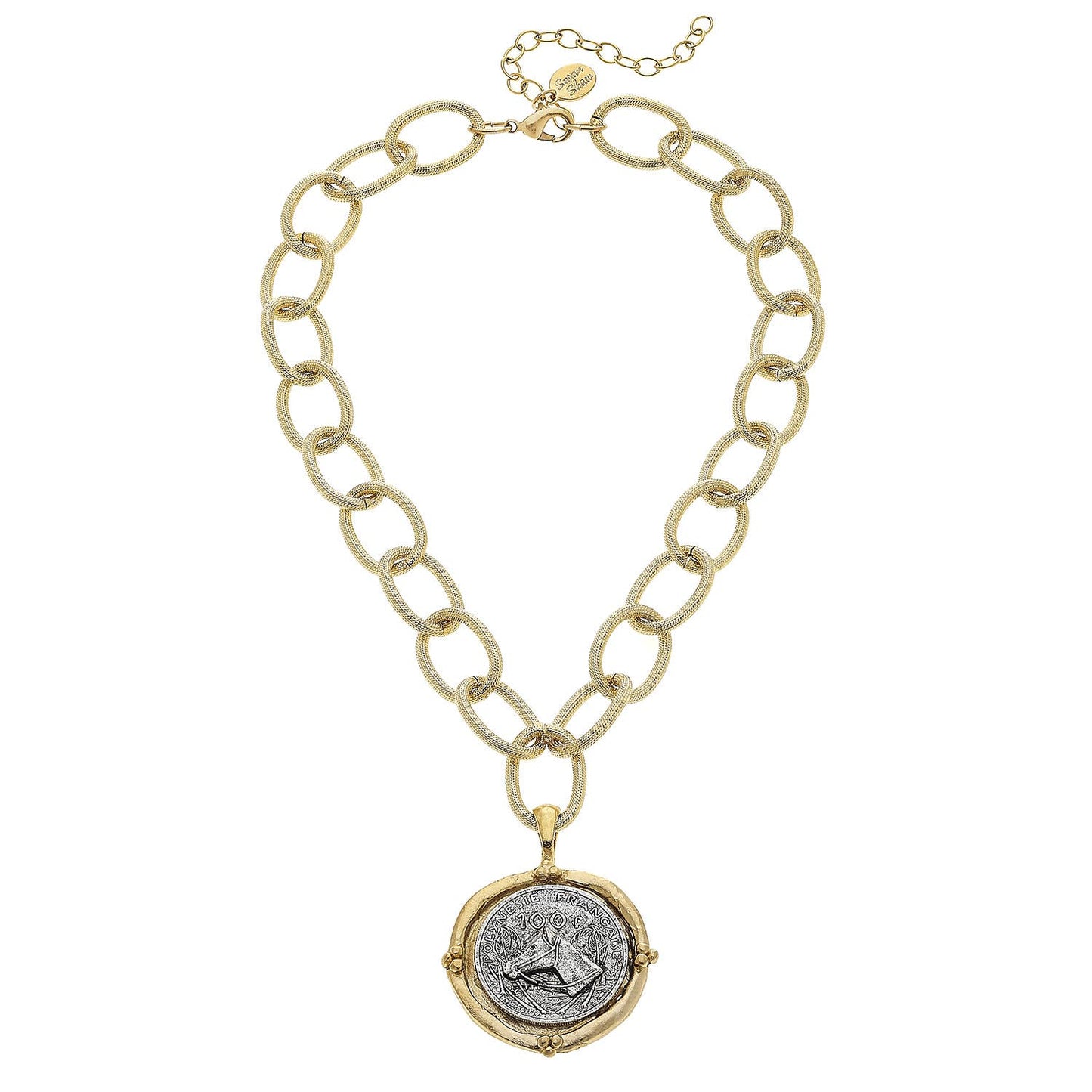 Handcast Gold and Silver Horse Necklace
