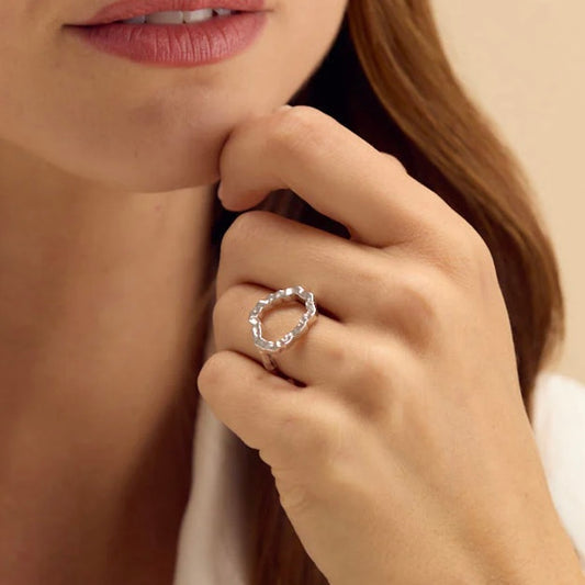 Brackish WAGENER TERRACE RHODIUM PLATED RING