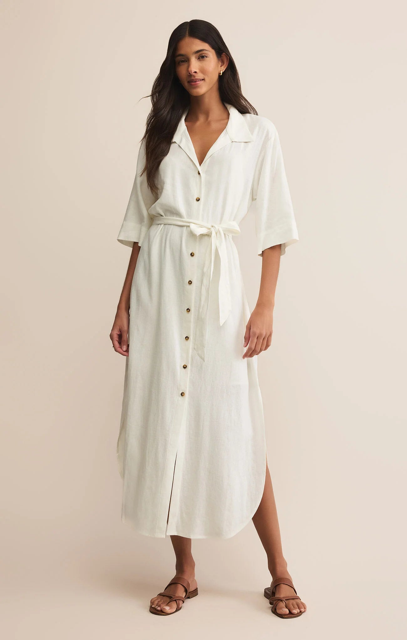 Z Supply Brise Linen Midi Dress
