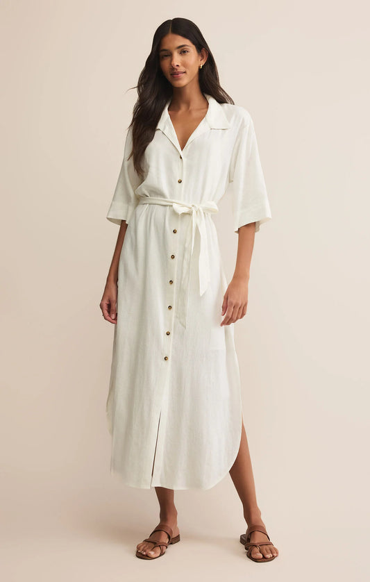 Z Supply Brise Linen Midi Dress