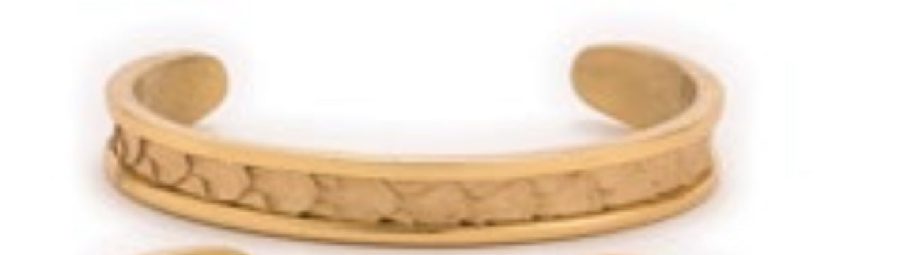 T&T Gold with latte python skin cuff