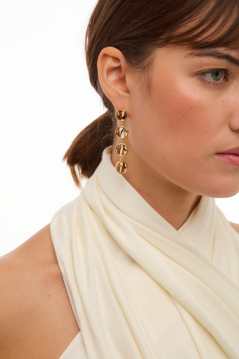 Brackish Coopers Town Feather Earrings