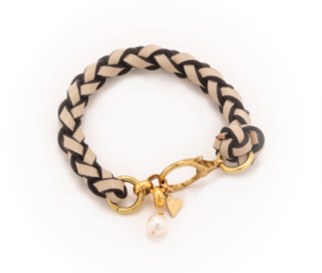 T&T braided, Italian leather bracelets